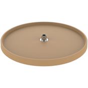 Rev-A-Shelf Classic 1 Shelf 28" Full Circle Lazy Susan with Chrome Hub for Corner Base Cabinets - Shelf ONLY Almond