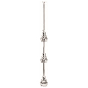 Rev-A-Shelf RAS Polymer 38-46" Adjustable Height Extension Shaft for Three Shelf Full Circle Lazy Susan - Pole Only Chrome
