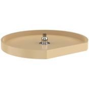 Rev-A-Shelf Classic 1 Shelf 22" D Shaped Lazy Susan with Hub - Shelf ONLY Almond