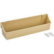 Rev-A-Shelf Classic Pack of (2) - 13-3/4"W Polymer Door or Wall Mount Cabinet Storage Organizer Bins - Pack of 2 Almond