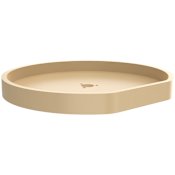 Rev-A-Shelf Classic 20" Polymer D Shaped Lazy Susan Shelf - Shelf ONLY Almond
