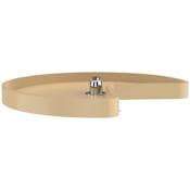 Rev-A-Shelf Classic 1 Shelf 24" Kidney Shaped Lazy Susan with Center Chrome Hub - Shelf ONLY Almond