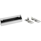 Rev-A-Shelf Sink Classics 10"W Stainless Steel Slim Tip Out Sink Sponge Tray with Hinges for Sink Base Cabinets Stainless Steel