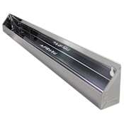 Rev-A-Shelf Sink Classics 28"W Slim Stainless Steel Sink Base Front Tip Out Tray - Hinges Sold Separately Stainless Steel