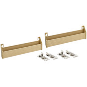 Rev-A-Shelf Sink Classics Pack of (2) 11"W Polymer Slim Tip Out Sink Sponge Trays with Hinges for Sink Base Cabinets Almond