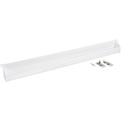 Rev-A-Shelf Sink Classics 36"W Polymer Trim to Fit Slim Tip Out Sink Sponge Tray with Hinges for Sink Base Cabinets White