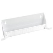 Rev-A-Shelf Sink Classics 12-1/2" Plastic Tip-Out Tray with Stop - Hinges Sold Separately White