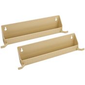 Rev-A-Shelf Sink Classics Set of (2) - 15-1/2" Polymer Tip Out Sink Sponge Trays with Tab Stops for Sink Base Cabinets - Hinges Sold Separately Almond