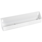 Rev-A-Shelf Sink Classics 14" Tip-Out Tray with Ring Post and Soap Dish - Hinges Sold Separately White