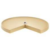 Rev-A-Shelf RAS Polymer 28" Diameter Replacement Pie Cut Lazy Susan Shelf - Shelf ONLY Almond