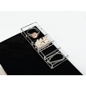 Rev-A-Shelf Classic Closet 11-5/8" x 4-1/4" Small Acrylic Jewelry Organizer Drop In Insert for Drawers Clear