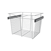 Rev-A-Shelf Classic Closet Pack of (3) 18" Tall Wire Pullout Basket for 20" Deep Closet Polished Chrome