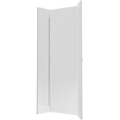 Rev-A-Shelf Sidelines - Classic Closet 14-26" X 47-1/4" Triple Folding 3 Way Pullout Swivel Full Length Closet Mirror with Soft Close Silver