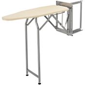 Rev-A-Shelf Classic Closet 5-1/4"W x 38" Long Deluxe Swivel Hide Away Ironing Board with Soft Close Silver