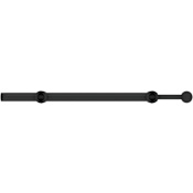 Rev-A-Shelf Classic Closet 8" Sliding Valet Clothes Rod Insert for Custom Closet Systems Matte Black