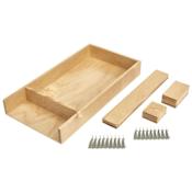Rev-A-Shelf Lazy Daisy 9-3/4" X 19-1/8" Customizable Drop In Cutlery Silverware Drawer Organizer Maple