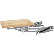 Rev-A-Shelf Heavy Duty Lift Out Shelf with Soft Close for 18 Inch Cabinets Silver / Maple