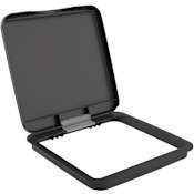 Rev-A-Shelf Classic Polymer Bi-Directional Lid for 27 Qt Waste Containers Glossy Orion Gray