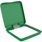 Rev-A-Shelf Classic Polymer Bi-Directional Lid for 27 Qt Waste Containers Glossy Green