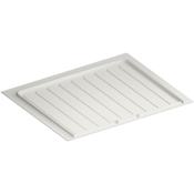 Rev-A-Shelf Classic 28-1/2" W Flexible Polymer Trim to Fit Under Sink Drip Tray for 27"-30" Sink Base Cabinets Matte White