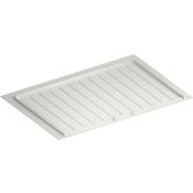 Rev-A-Shelf Classic 34-1/2" W Flexible Polymer Trim to Fit Under Sink Drip Tray for 33"-36" Sink Base Cabinets Matte White