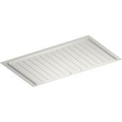 Rev-A-Shelf Classic 40-1/2" W Flexible Polymer Trim to Fit Under Sink Drip Tray for 39"-42" Sink Base Cabinets Matte White