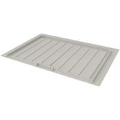 Rev-A-Shelf Classic 28-1/2"W Flex Polymer Trim to Fit Vanity Small Kitchen Under Sink Base Drip Tray for 27-30" Cabinets Gray