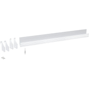 Rev-A-Shelf Classic 37-1/2" Extruded Polymer Trim-to-Fit Tip-Out Tray Kit Textured White