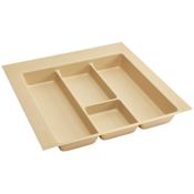 Rev-A-Shelf Value Line 21-3/4"W Polymer Trim to Fit Drop In Utensil Drawer Insert Organizer Almond