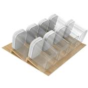Rev-A-Shelf OXO Food Storage Organizer with (8) 1.7 Qt Food Storage Containers with Drawer Insert for 24” Base Cabinet Deep Drawers Maple