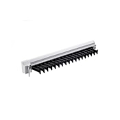Richelieu 14" Pull-Out Tie Organizer with 18 Hooks Aluminum