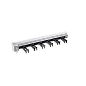 Richelieu 14" Pull-Out Belt Organizer with 12 Hooks Aluminum