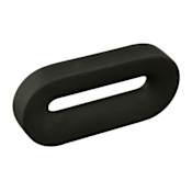 Richelieu 1-1/4 Inch Center to Center Oval Cabinet Pull Charcoal