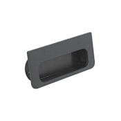 Richelieu 3-15/16 Inch Long Flush Cabinet Pull from the Expression Collection Matte Black