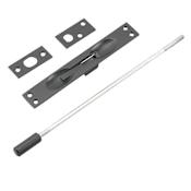 Richelieu 12 Inch Long Flush Bolt for Metal Doors Black