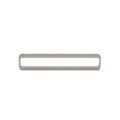Richelieu 3-3/4 or 6-5/16 Inch Dual Center to Center Rectangular Cabinet Pull Brushed Nickel