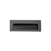 Richelieu 4-1/2 Inch Long Flush Cabinet Pull from the Expression Collection Matte Black