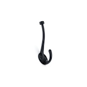 Richelieu 5-3/4" (146 mm) Heavy-Duty Classic Forged Iron Coat Hook Matte Black