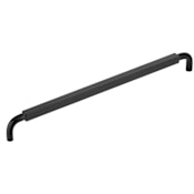 Richelieu Sophia Square 12-5/8 Inch Center to Center Fluted Handle Cabinet Pull Black