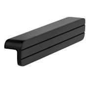 Richelieu Sophia 6-5/16 Inch Center to Center Finger Cabinet Pull Black