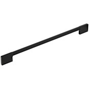 Richelieu Sophia 12-5/8 Inch Center to Center Grooved Handle Cabinet Pull Black