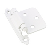 Richelieu Variable Overlay Traditional Cabinet Door Hinge with Self Close Function - 20 Pack White