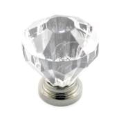Richelieu Expression 1-1/4 Inch Geometric Cabinet Knob Brushed Nickel