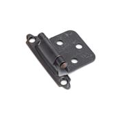 Richelieu Variable Overlay Traditional Cabinet Door Hinge with Self Close Function - Pair Brushed Oil-Rubbed Bronze