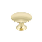 Richelieu 1-3/16 Inch Mushroom Cabinet Knob Brass