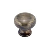Richelieu 1-1/4 Inch Mushroom Cabinet Knob Antique English