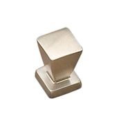 Richelieu Expression 9/16 Inch Square Cabinet Knob Brushed Nickel
