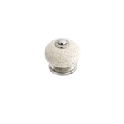 Richelieu 1-9/16 Inch Round Cabinet Knob Crackle Almond