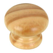 Richelieu 1-3/8 Inch Mushroom Cabinet Knob Finished Pine