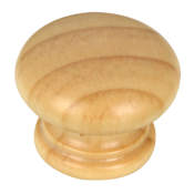 Richelieu 1-1/2 Inch Diameter Mushroom Cabinet Knob From the Expression Collection Finished Pine